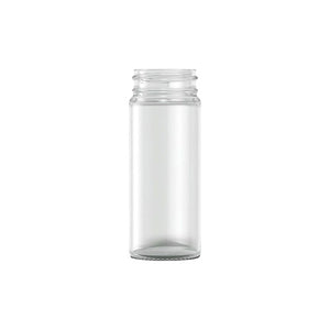 100ml clear white flint glass spice jar 44mm diameter by 114.5mm height