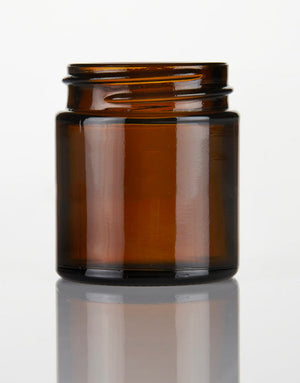 30ml Amber Glass Squat Pot with Black Screw Cap (Pack of 72)