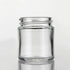 30ml Clear Glass Round Ointment Pot Empty Jar with 38mm Black Screw Cap, Pack of 110
