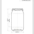 480ml Flint Glass Food Jar