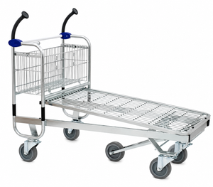 Carry 120M Transport Trolley featuring a heavy-duty steel frame and 120kg capacity wire platform