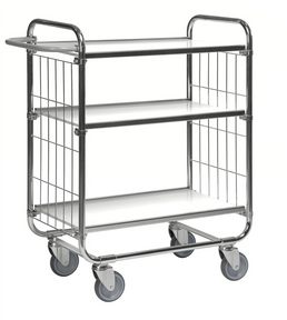 Series 8000 Shelving Trolley – Electrogalvanised Flex Cart – 250 kg Capacity (815 × 470 × 1120 mm)