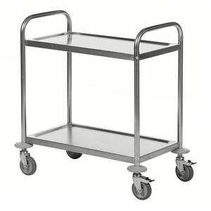 2-Floor Stainless Steel Trolley – C2 – 100 kg Capacity (710 × 400 × 805 mm)