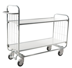 Series 8000 Shelving Trolley – Electrogalvanised Flex Cart with Central Lock – 250kg Capacity (1195 × 470 × 1120 mm)
