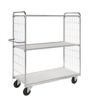 Series 9000 Shelving Trolley – Electrogalvanised – 300 kg Capacity (1390 × 650 × 1695 mm)