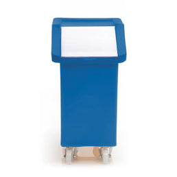 65 Litre Ingredients Trolley with Opaque Flap Lid – Food Approved | Mobile Storage Bin