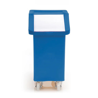 65 Litre Ingredients Trolley with Opaque Flap Lid – Food Approved | Mobile Storage Bin