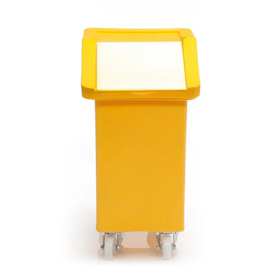 65 Litre Ingredients Trolley with Opaque Flap Lid – Food Approved | Mobile Storage Bin