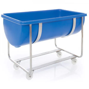 Mobile trough frame support stand 1140 x 670 x 785 mm with nylon castors for X304 trough