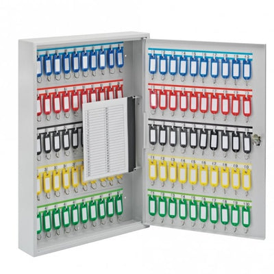 Wall Mounted Key Storage Cabinet with Cam Lock – 20 to 100 Keys