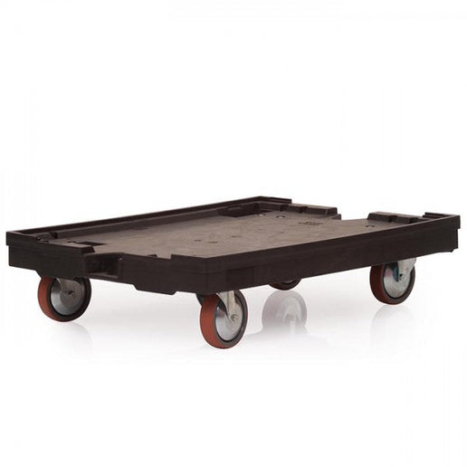 Heavy Duty Euro Container Dolly, 800 x 600mm Polypropylene Stacking Box Dolly