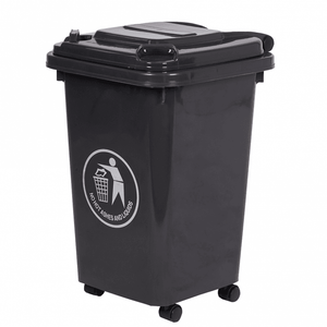 50 Litre Coloured Mini Wheelie Bin – Compact Wheeled Waste Bin