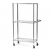 Chrome Wire 3 Shelf Trolley 1790mm Height 300kg Capacity