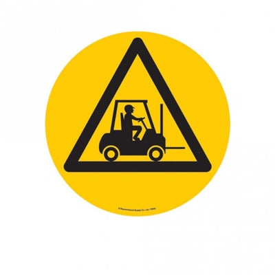 Forklift Truck Floor Marker Graphic Safety Sign – 430mm Diameter