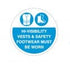 Floor Marker Graphic Sign – Hi-Visibility Vest & Safety Footwear Must Be Worn