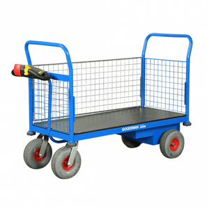 Electric Powered Platform Trolley with 3 Sides – 500kg Capacity