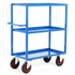 Heavy Duty Steel 3 Shelf Tray Trolley, 350kg Capacity, 1200mm High