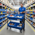 Mobile Multi-Position Container Picking Trolley 300kg Capacity