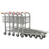 Nestable Stock Trolley with Rear Basket, 500kg Capacity