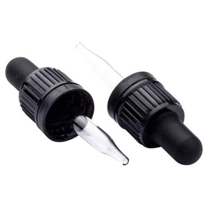 10ml Black Pipette Assembly – Dropper for Glass Bottles