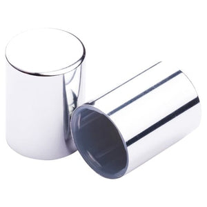 15mm Shiny Silver Shroud Lined Cosmetic Cap – Premium Bottle Closure