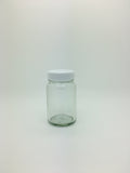 60ml (2oz) Round Glass Wedding Favour Pot Empty Jars with 38mm Screw Lids Pack of 72