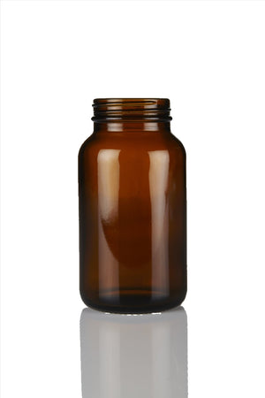 250ml Amber Glass Powder Empty Jar