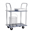 Steel 2 Shelf Trolley with Anti-Slip Shelves, 120kg Capacity, 725 x 470 x 950mm