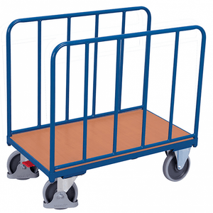 Two Sided Steel Platform Trolley with Brake, 500kg Capacity